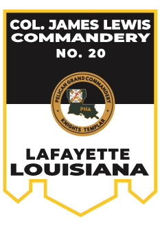 Col. James Lewis Commandery No. 20 Banner